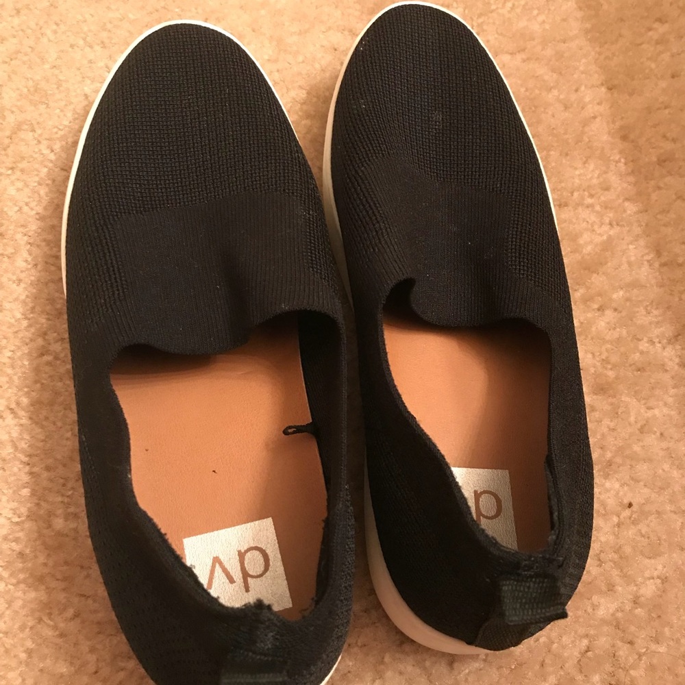 Slip on black casual shoes